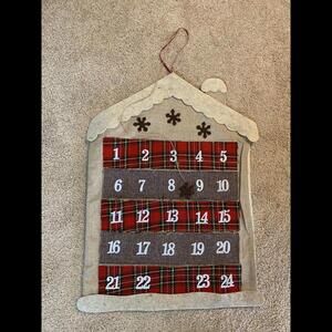 Vintage Juvale Advent Calendar. Christmas Calendar Countdown. 17x23.2”